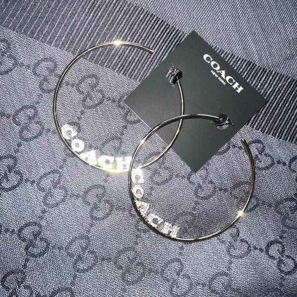 Coach Hoop Earrings - Picture 5 of 6